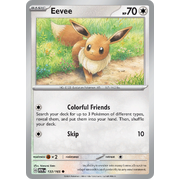 Eevee 133/165 Common Scarlet & Violet 151 Pokemon card Reverse Holo