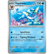 Vaporeon 134/165 Rare Scarlet & Violet 151 Pokemon card