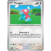 Reverse Holo Porygon 137/165 Common Scarlet & Violet 151 Pokemon card