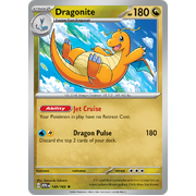 Reverse Holo Dragonite 149/165 Rare Scarlet & Violet 151 Pokemon card