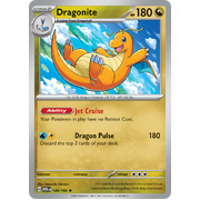 Dragonite 149/165 Rare Scarlet & Violet 151 Pokemon card Reverse Holo