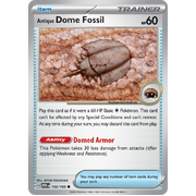 Reverse Holo Antique Dome Fossil 152/165 Common Scarlet & Violet 151 Pokemon card
