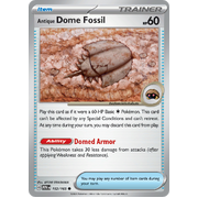 Antique Dome Fossil 152/165 Common Scarlet & Violet 151 Pokemon card Reverse Holo