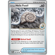 Antique Helix Fossil 153/165 Common Scarlet & Violet 151 Pokemon card