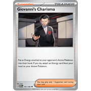 Giovanni's Charisma 161/165 Uncommon Scarlet & Violet 151 Pokemon card Reverse Holo