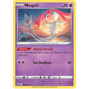 Reverse Holo Mesprit Holo Rare 066/189 Astral Radiance