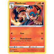 Rev Holo Monferno Uncommon 025/172 Brilliant Stars Singles