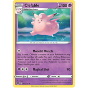 Rev Holo Clefable Rare 054/172 Brilliant Stars Singles