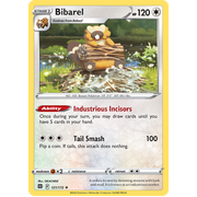 Rev Holo Bibarel Holo Rare 121/172 Brilliant Stars Singles