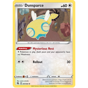 Reverse Holo Dunsparce Uncommon 207/264 Fusion Strike Singles