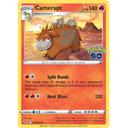 Reverse Holo Camerupt 014/078 Uncommon Pokemon Go Pokemon Card Single