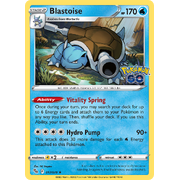 Blastoise 017/078 Holo Rare Pokemon Go Pokemon Card Single
