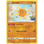 Reverse Holo Solrock 039/078 Uncommon Pokemon Go Pokemon Card Single