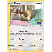 Reverse Holo Eevee 054/078 Common Pokemon Go Pokemon Card Single