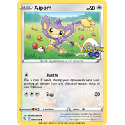 Reverse Holo Aipom 056/078 Common Pokemon Go Pokemon Card Single