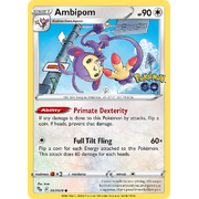 Ambipom 057/078 Common Pokemon Go Pokemon Card Single