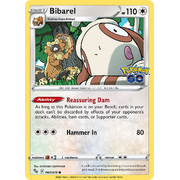 Reverse Holo Bibarel 060/078 Common Pokemon Go Pokemon Card Single