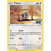 Reverse Holo Pidove 061/078 Common Pokemon Go Pokemon Card Single