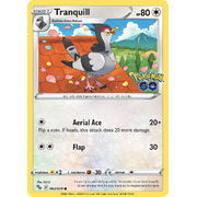 Reverse Holo Tranquill 062/078 Common Pokemon Go Pokemon Card Single