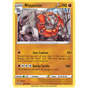 Reverse Holo Rhyperior 091/196 Rare Lost Origin Single