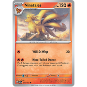 Ninetales 029/197 Uncommon Scarlet & Violet Obsidian Flames Card Reverse Holo