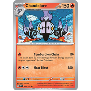 Chandelure 038/197 Uncommon Scarlet & Violet Obsidian Flames Card Reverse Holo