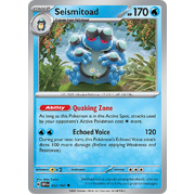 Seismitoad 052/197 Uncommon Scarlet & Violet Obsidian Flames Card Reverse Holo