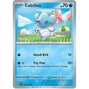 Cubchoo 053/197 Common Scarlet & Violet Obsidian Flames Card Reverse Holo