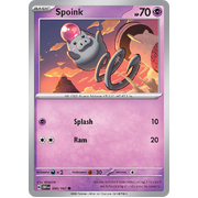 Spoink 090/197 Common Scarlet & Violet Obsidian Flames Card Reverse Holo