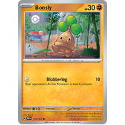 Bonsly 110/197 Common Scarlet & Violet Obsidian Flames Card Reverse Holo