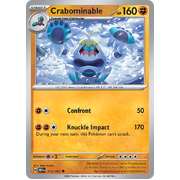 Crabominable 115/197 Uncommon Scarlet & Violet Obsidian Flames Card Reverse Holo