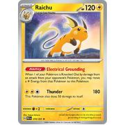 Reverse Holo Raichu 019/091 Holo Rare Scarlet & Violet Paldean Fates Single Card
