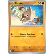 Reverse Holo Mankey 045/091 Common Scarlet & Violet Paldean Fates Single Card