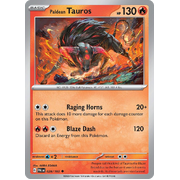 Reverse Holo Paldean Tauros 028/193 Uncommon Paldea Evolved Pokemon Card