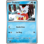 Reverse Holo Delibird 046/193 Common Paldea Evolved Pokemon Card