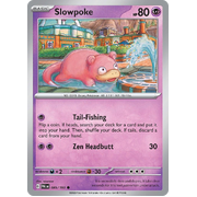 Reverse Holo Slowpoke 085/193 Common Paldea Evolved Pokemon Card