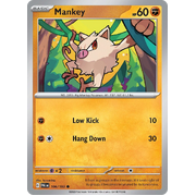 Reverse Holo Mankey 106/193 Common Paldea Evolved Pokemon Card