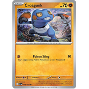 Reverse Holo Croagunk 114/193 Common Paldea Evolved Pokemon Card