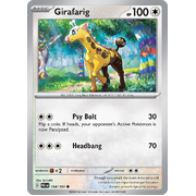 Reverse Holo Girafarig 154/193 Common Paldea Evolved Pokemon Card