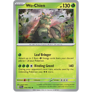 Wo-Chien 018/182 Rare Scarlet & Violet Paradox Rift Pokemon Card Reverse Holo