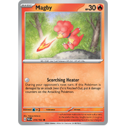 Magby 019/182 Common Scarlet & Violet Paradox Rift Pokemon Card Reverse Holo