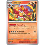 Simisear 021/182 Uncommon Scarlet & Violet Paradox Rift Pokemon Card Reverse Holo