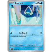 Snorunt 037/182 Common Scarlet & Violet Paradox Rift Pokemon Card Reverse Holo