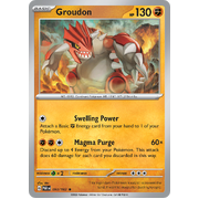 Groudon 093/182 Rare Scarlet & Violet Paradox Rift Pokemon Card Reverse Holo