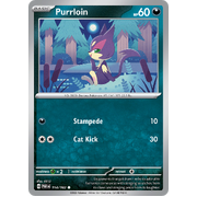 Purrloin 114/182 Common Scarlet & Violet Paradox Rift Pokemon Card Reverse Holo