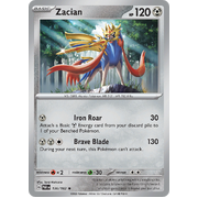 Zacian 136/182 Rare Scarlet & Violet Paradox Rift Pokemon Card Reverse Holo