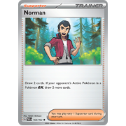 Norman 168/182 Uncommon Scarlet & Violet Paradox Rift Pokemon Card Reverse Holo