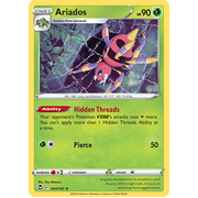 Reverse Holo Ariados 004/195 Holo Rare Silver Tempest Pokemon Card Single