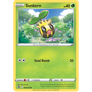 Reverse Holo Sunkern 005/195 Common Silver Tempest Pokemon Card Single