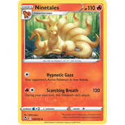 Reverse Holo Ninetales 018/195 Uncommon Silver Tempest Pokemon Card Single